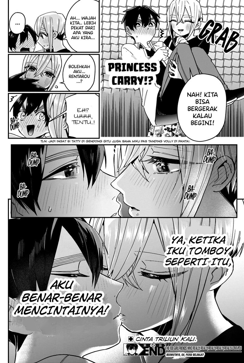 Kimi no Koto ga Dai Dai Dai Dai Daisuki na 100-ri no Kanojo chapter 60